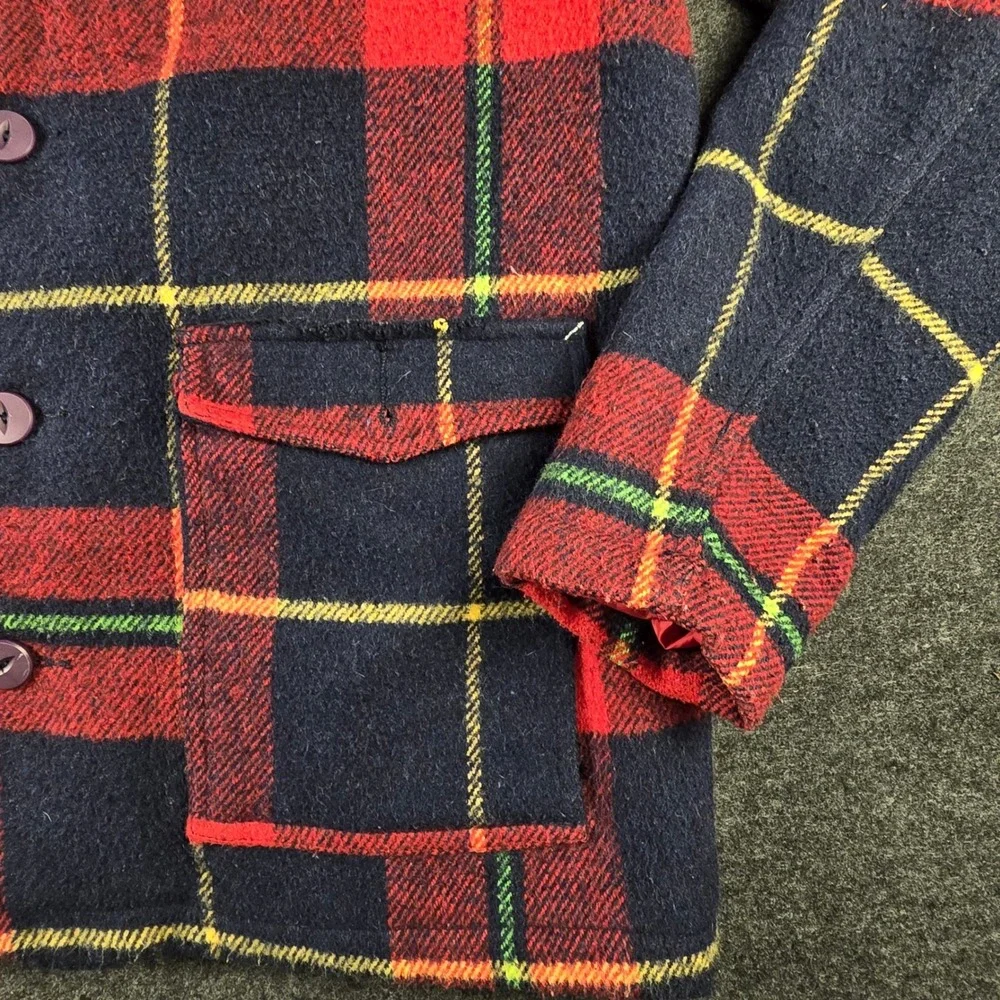 VTG Altamont Brian Slash Hansen Mens Sherpa Flannel Shacket Skater Plaid Size L